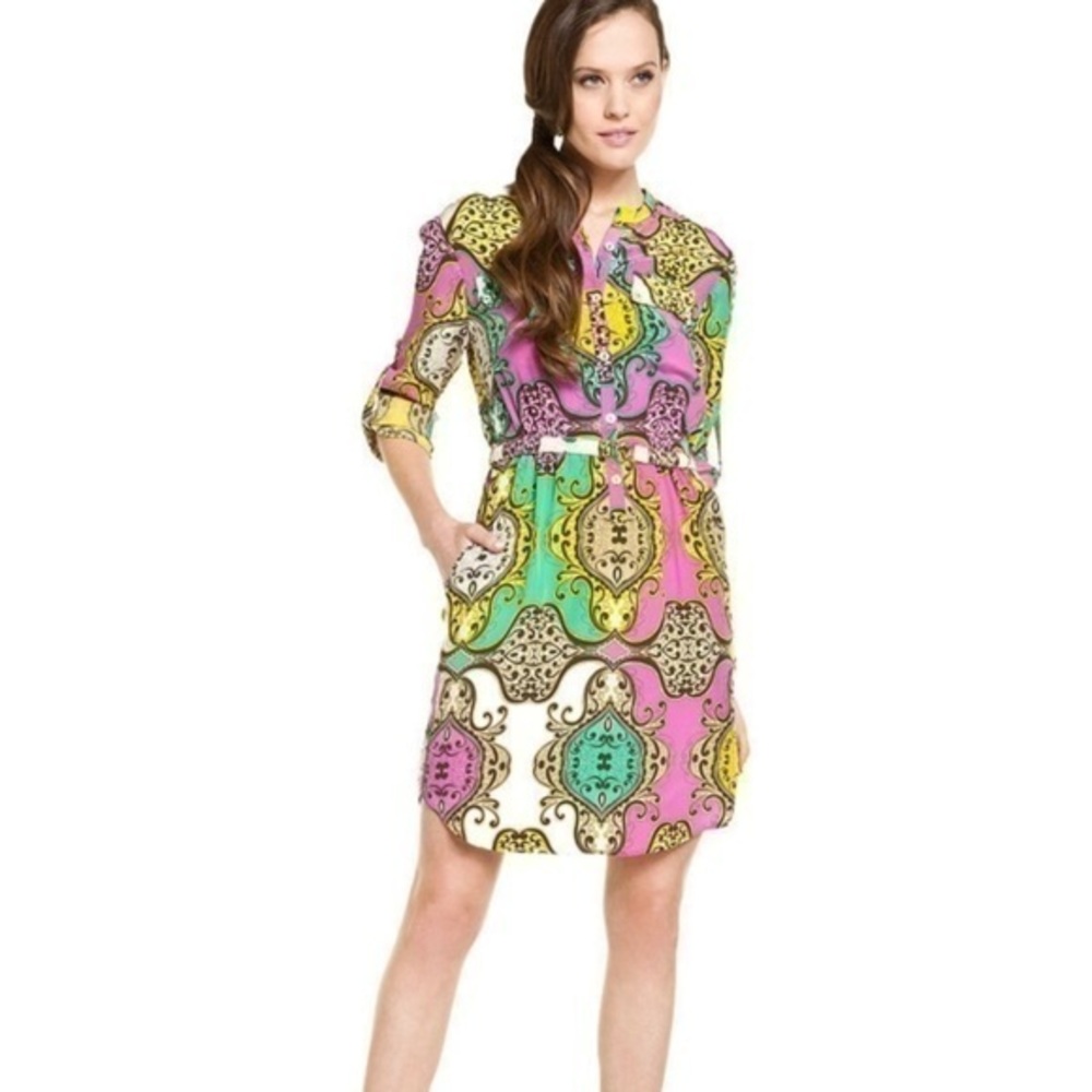 Yoana Baraschi Orchid Boho Tile Silk Travel Dress